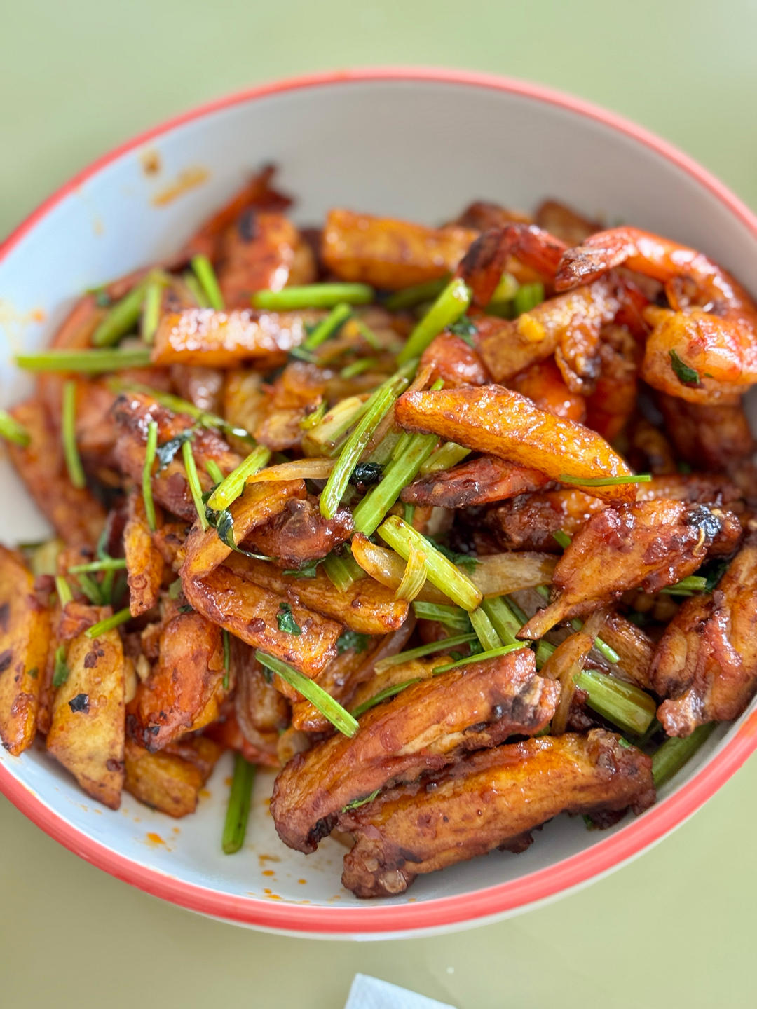 干锅鸡翅香辣虾🍤