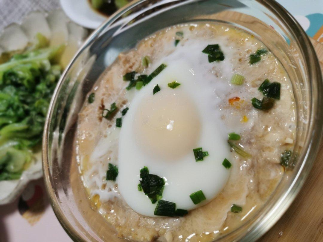 老上海风味的肉饼子蒸蛋