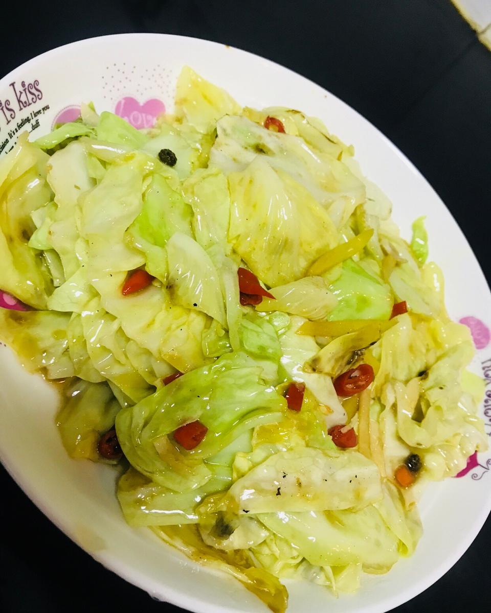 米饭“杀手”培根手撕包菜