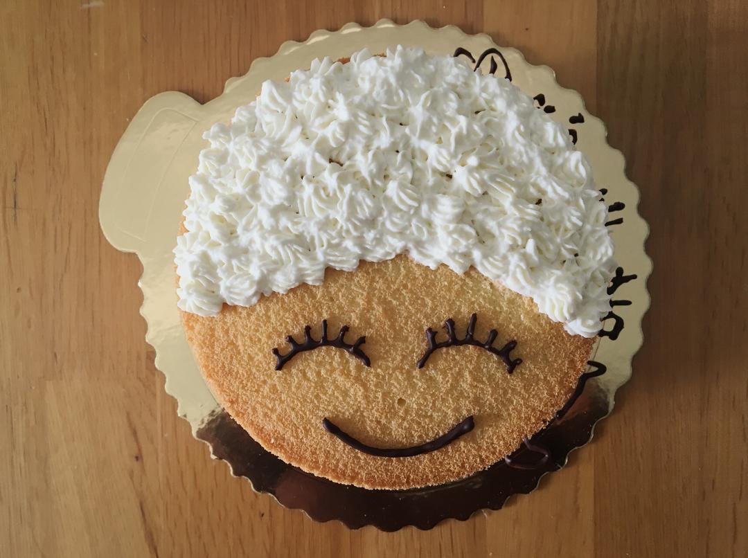 新手简单裱花蛋糕送妈妈