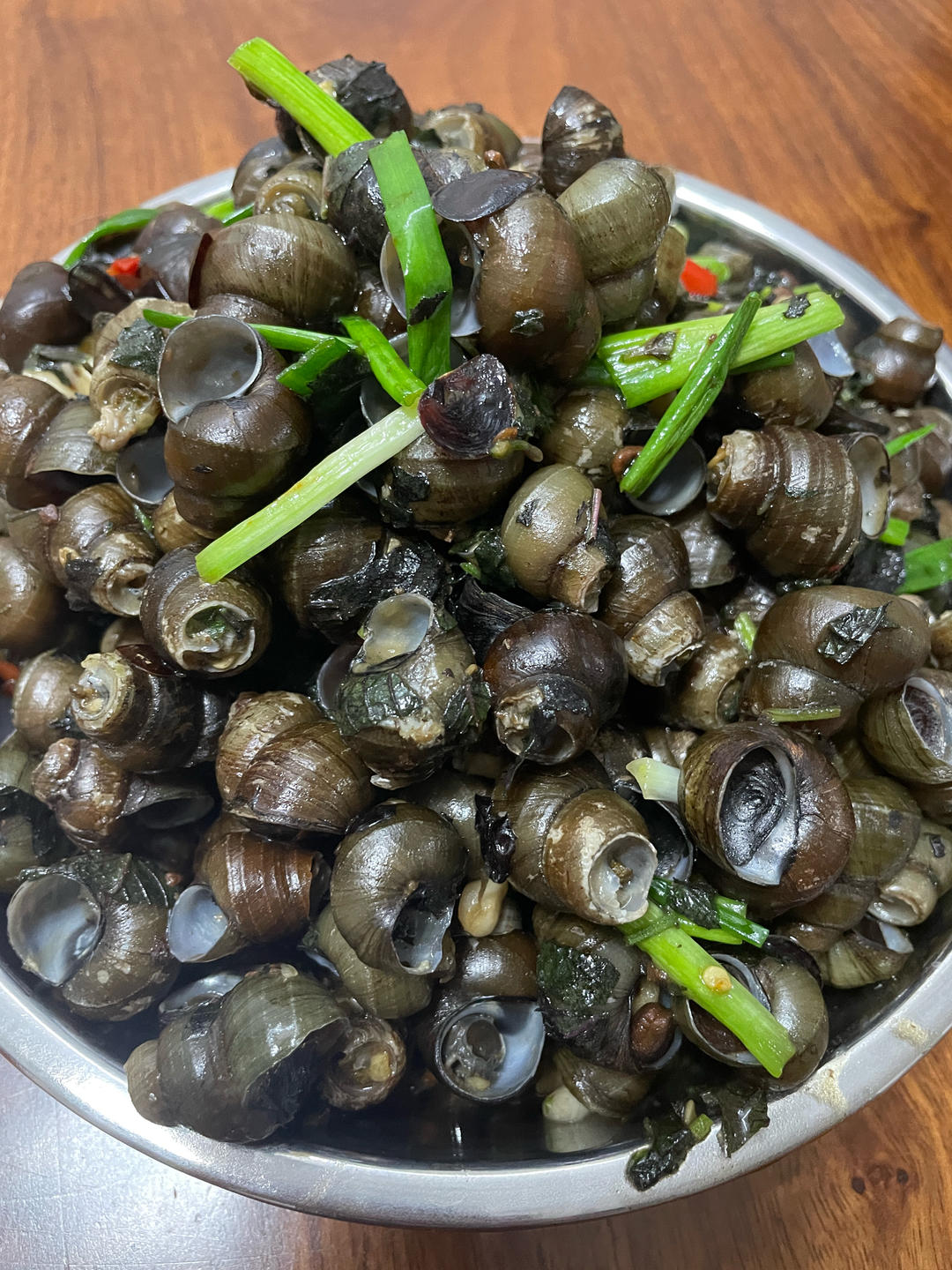 有灵魂的紫苏炒田螺