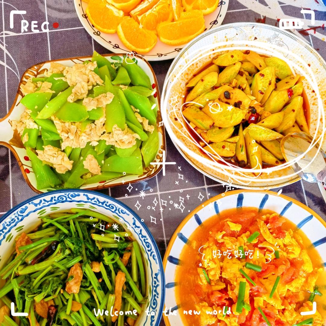 莴笋炒鸡蛋