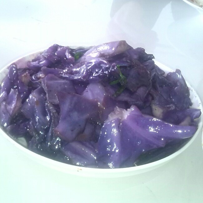 炒紫甘蓝