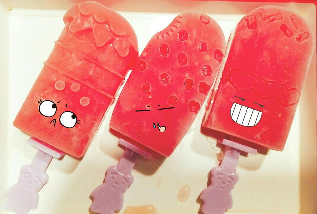 自制西瓜冰棍