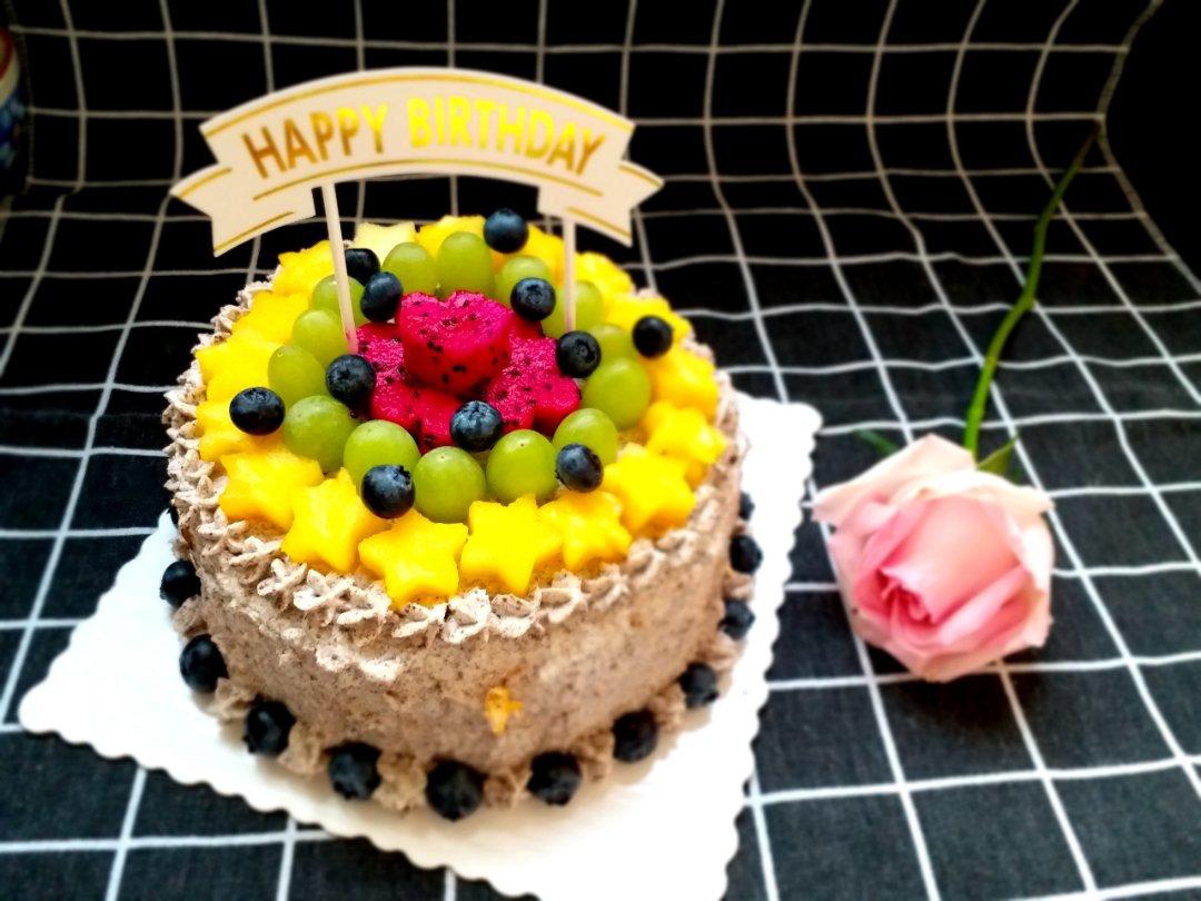 8寸无奶油生日蛋糕