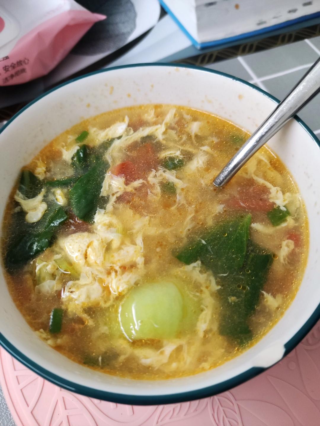 颜值与美味并存的番茄蛋花汤