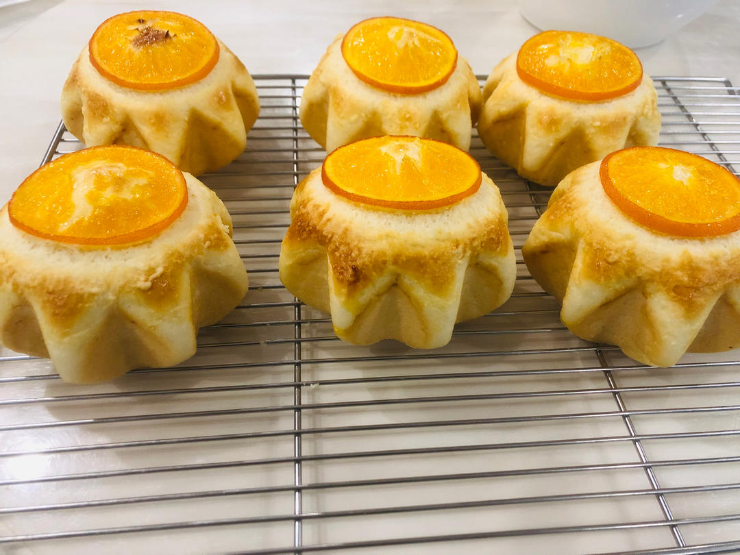 香橙卡士达星星包