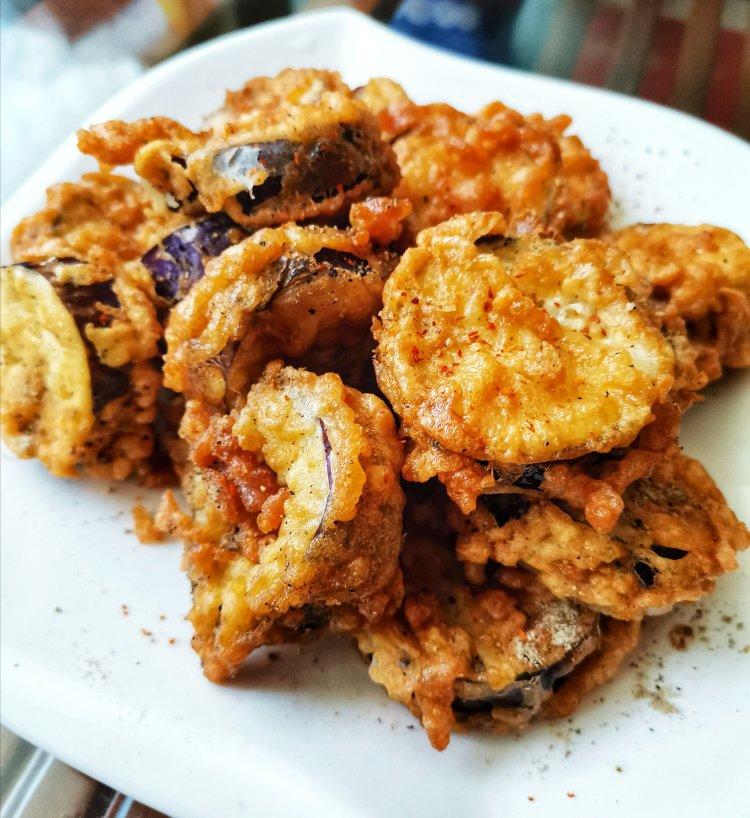 酥炸茄盒￨外酥里嫩