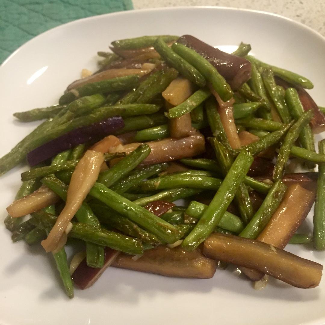 茄子烧豆角