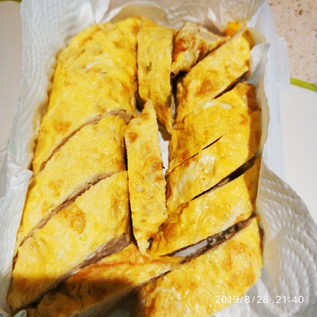 老爸的手艺---蒸肉蛋卷