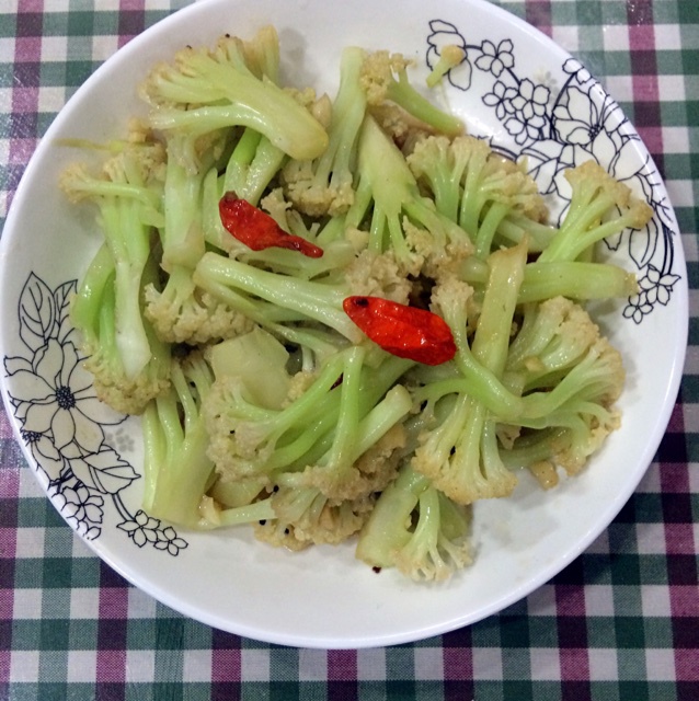 素烧菜花