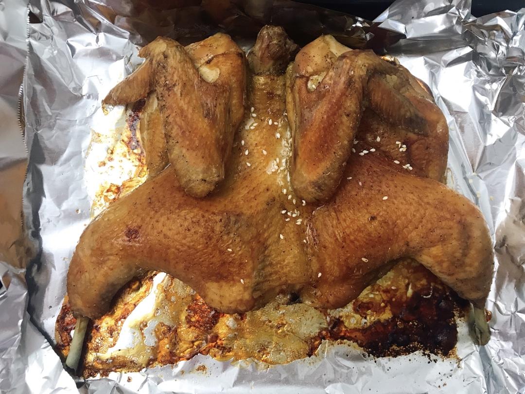 田螺姑娘超级简单不用腌制脆皮烤鸡