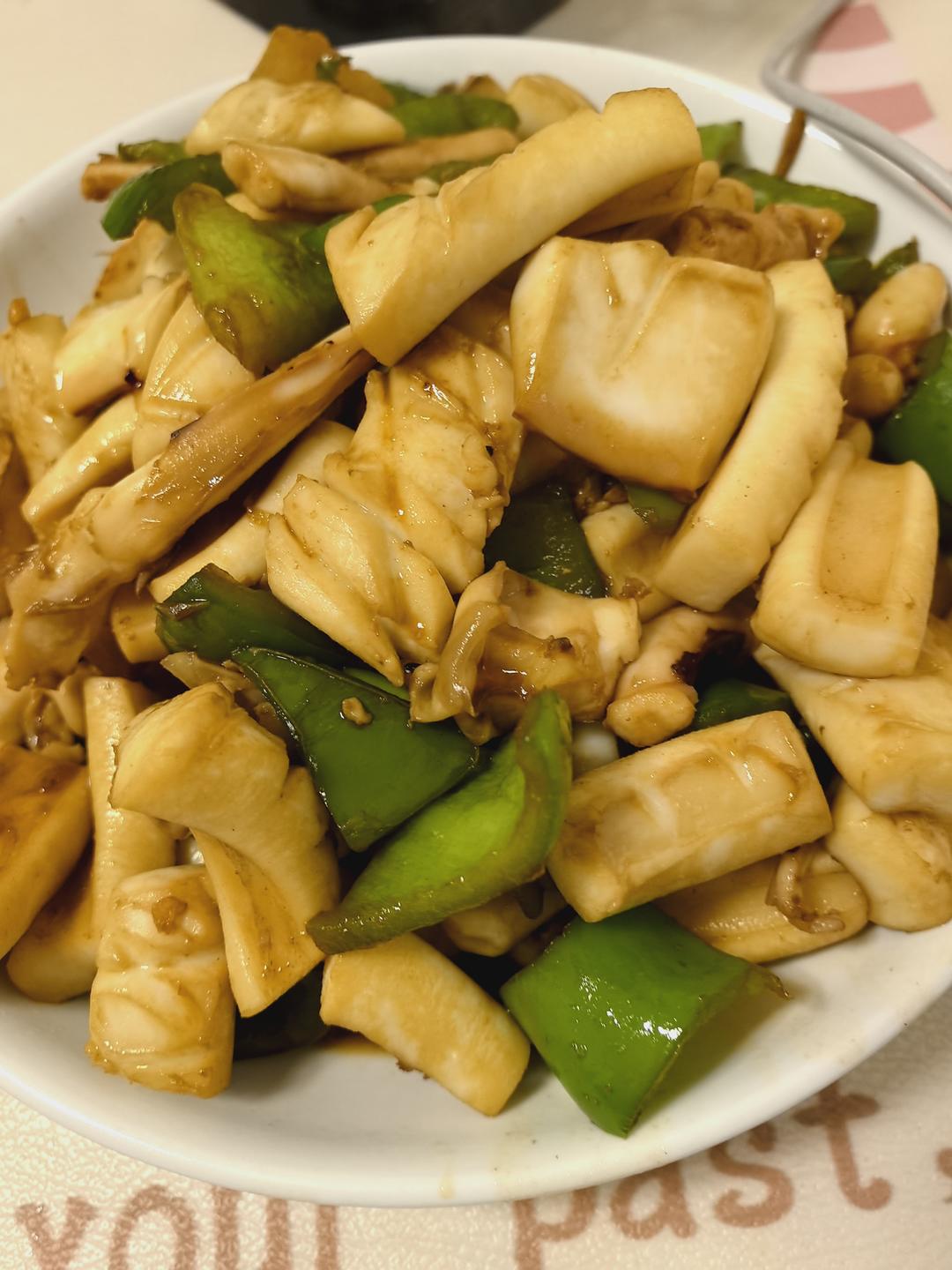 鱿鱼炒青椒