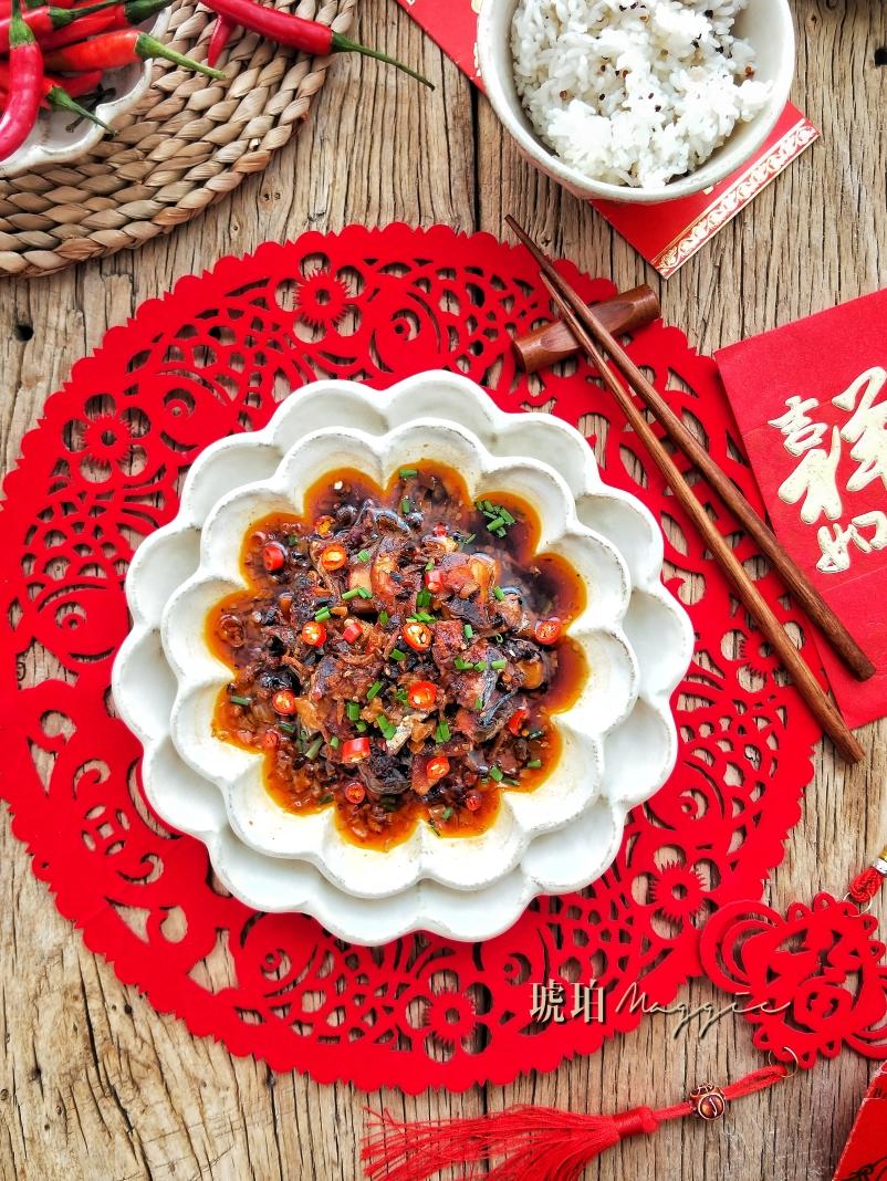㊙️腊味‼️豉香蒸腊鱼‼️米饭杀手的做法