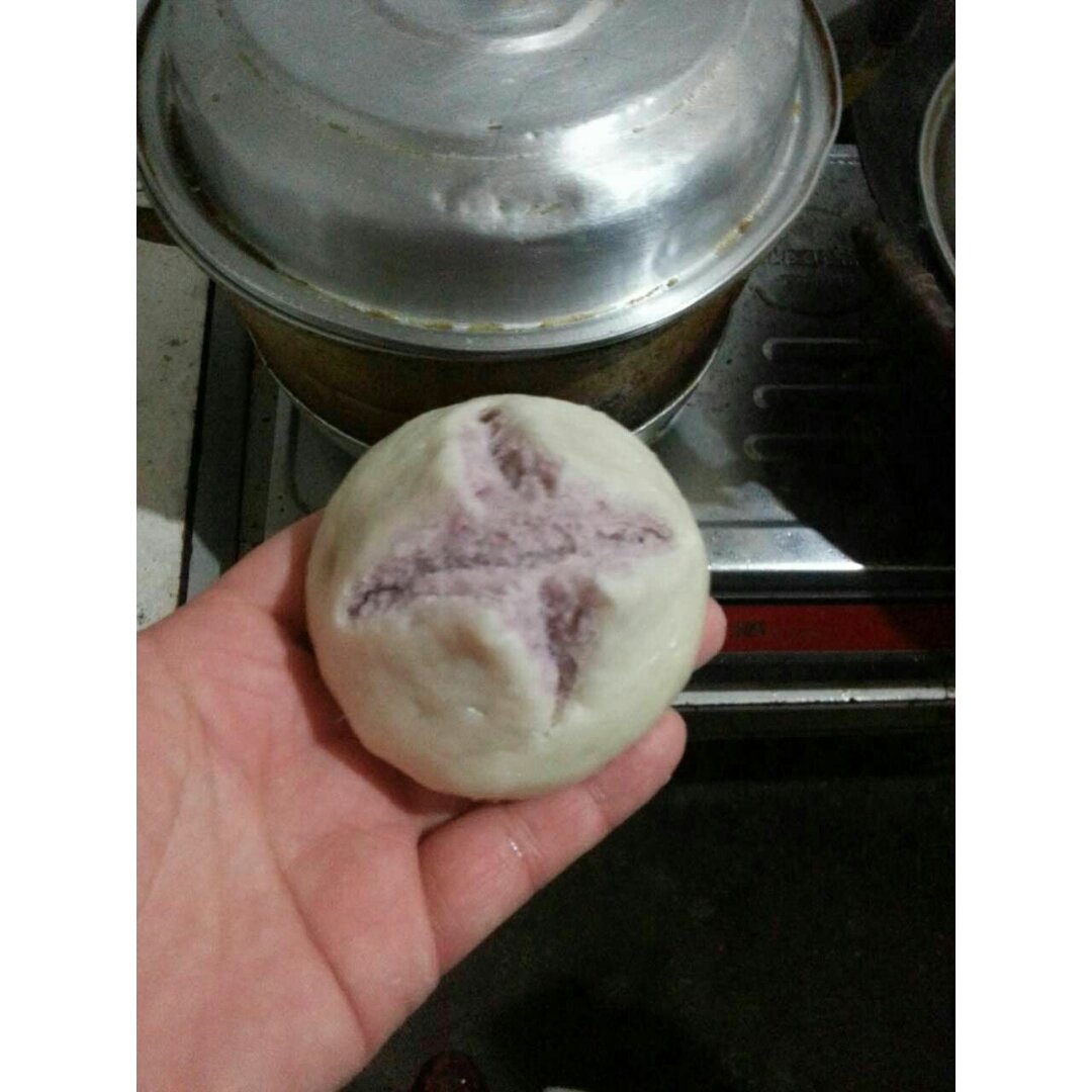 紫薯开花馒头