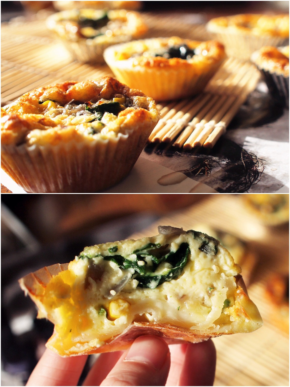 迷你蔬菜法式咸派（Crustless Mini-Quiches）