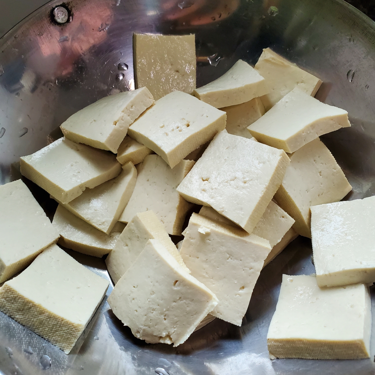 青菜炖豆腐的做法 步骤2