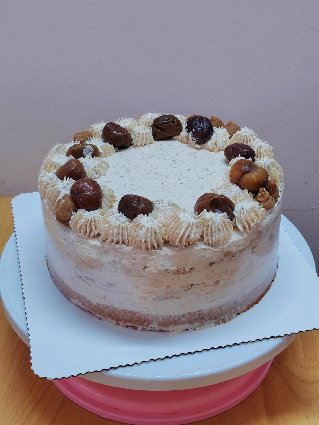 秋冬限定伯爵红茶栗子裸蛋糕