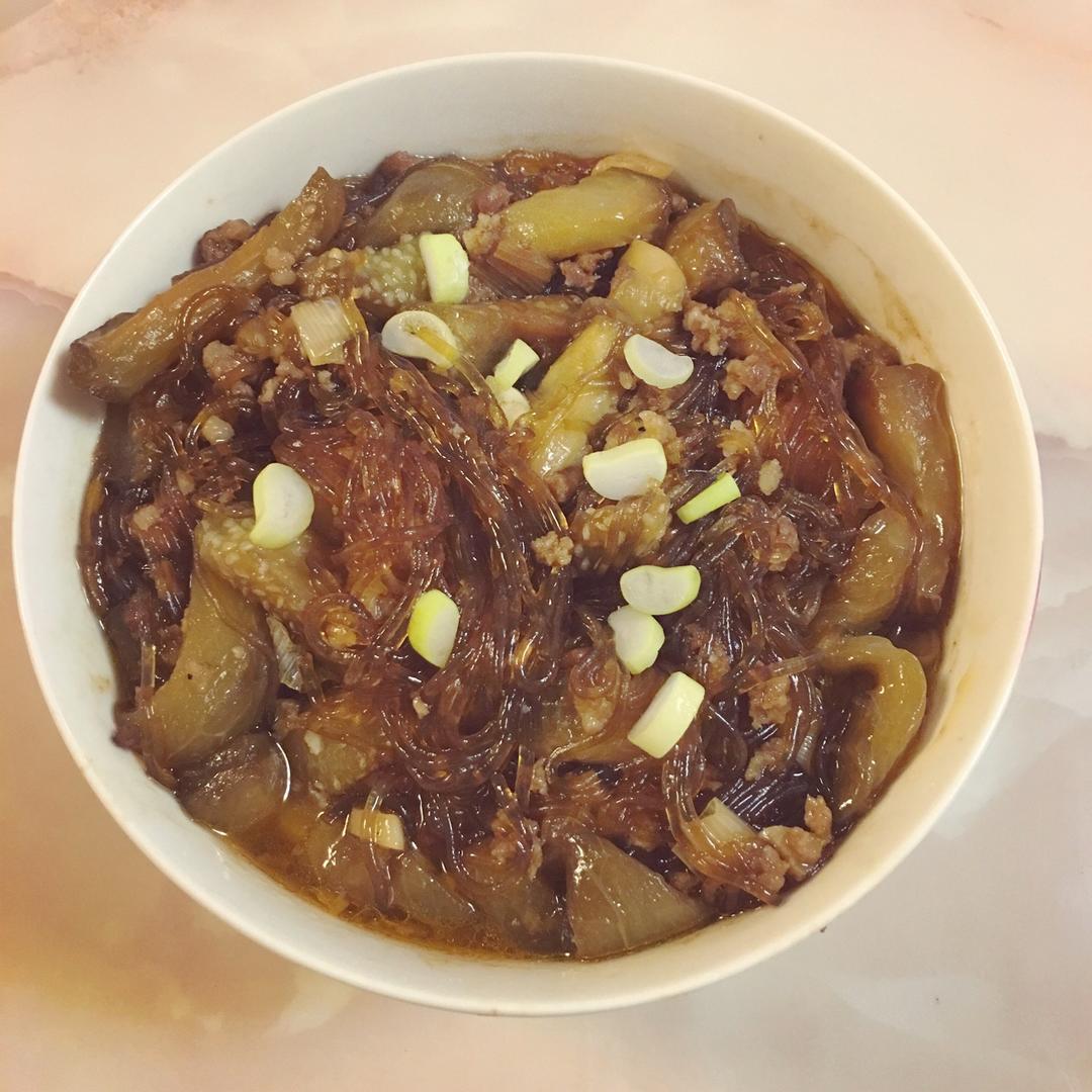 talock做的肉末茄子粉丝煲