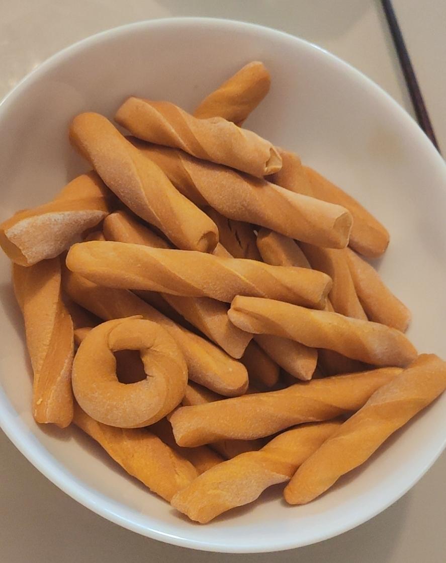 南瓜婴儿磨牙棒无油盐糖