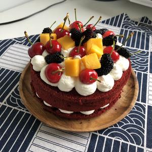 红丝绒裸蛋糕🍰6寸的做法 步骤14