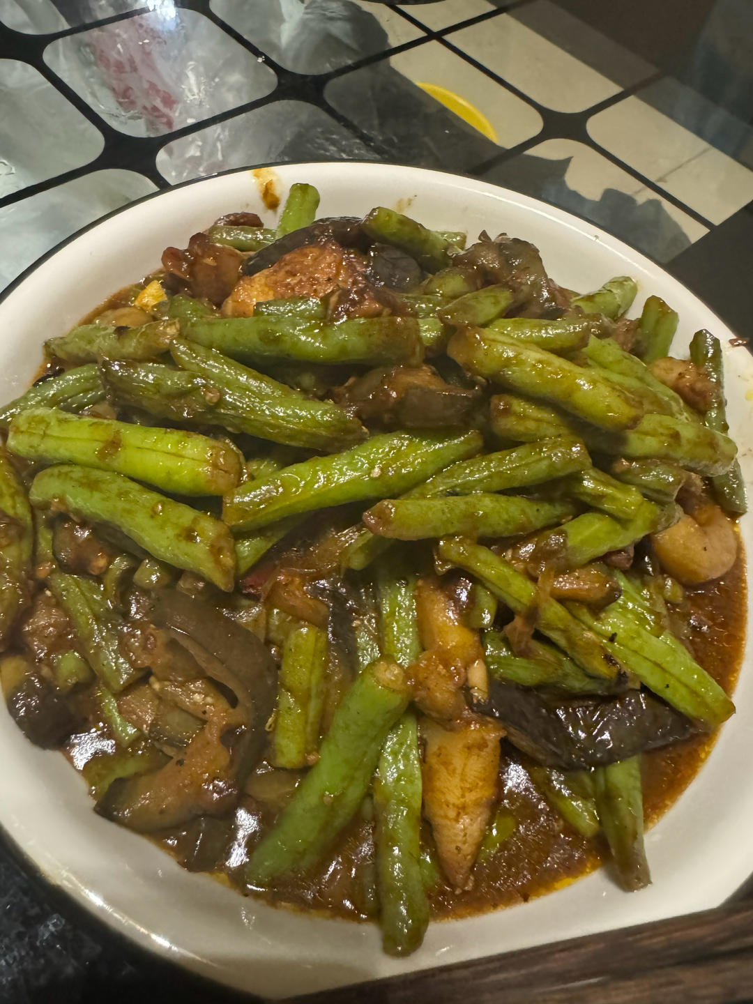 豆角烧茄子