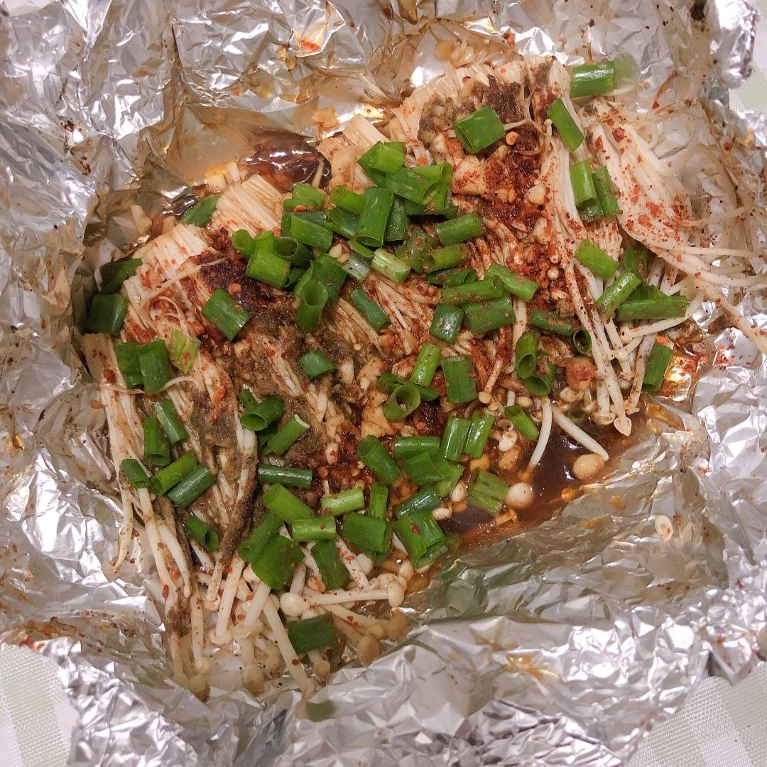 蒜蓉孜然烤金针菇