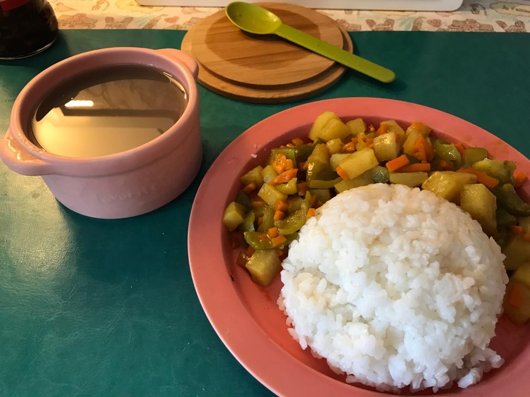 素咖喱饭