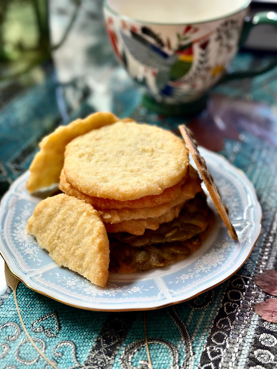 消耗蛋清的瓦片