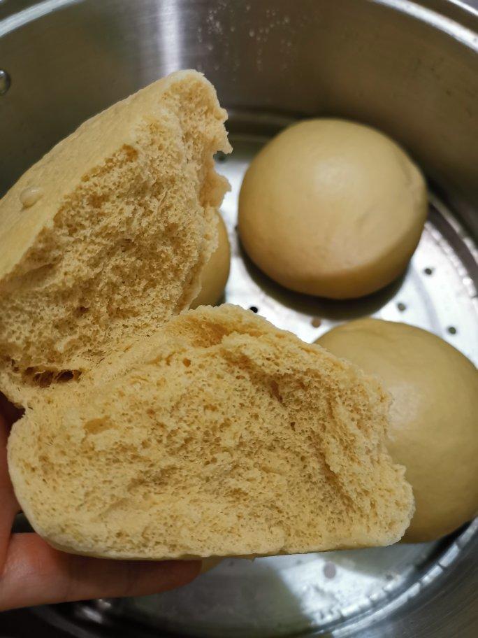 有着面包口感的红糖馒头（一次发酵）