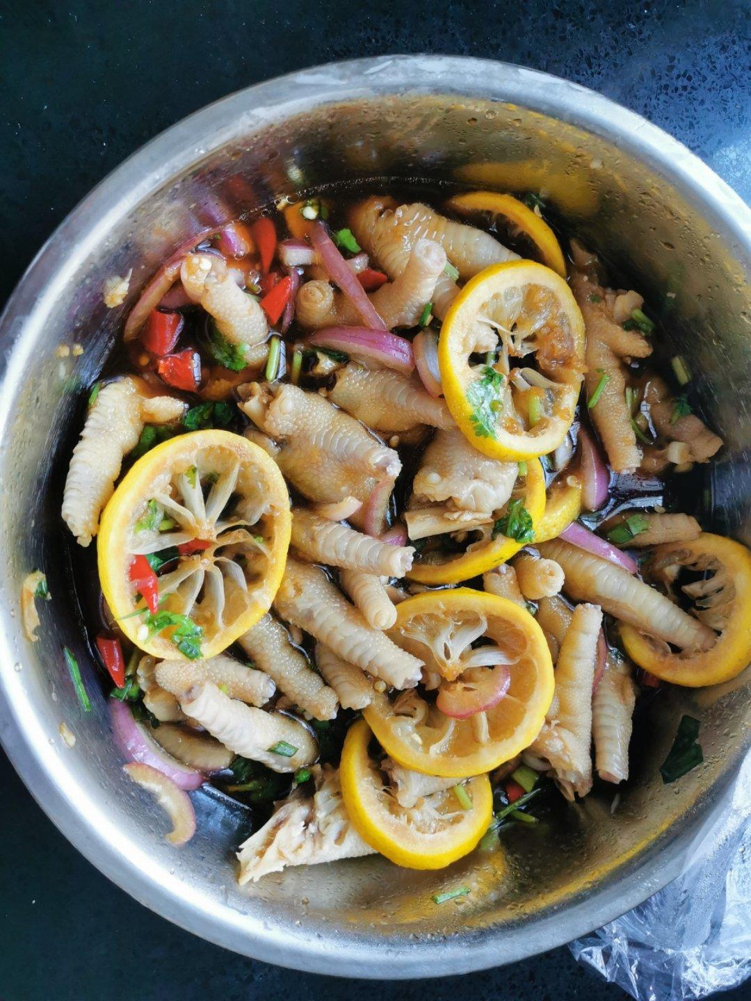 🍋柠檬百香果🌶️酸辣网红鸡爪