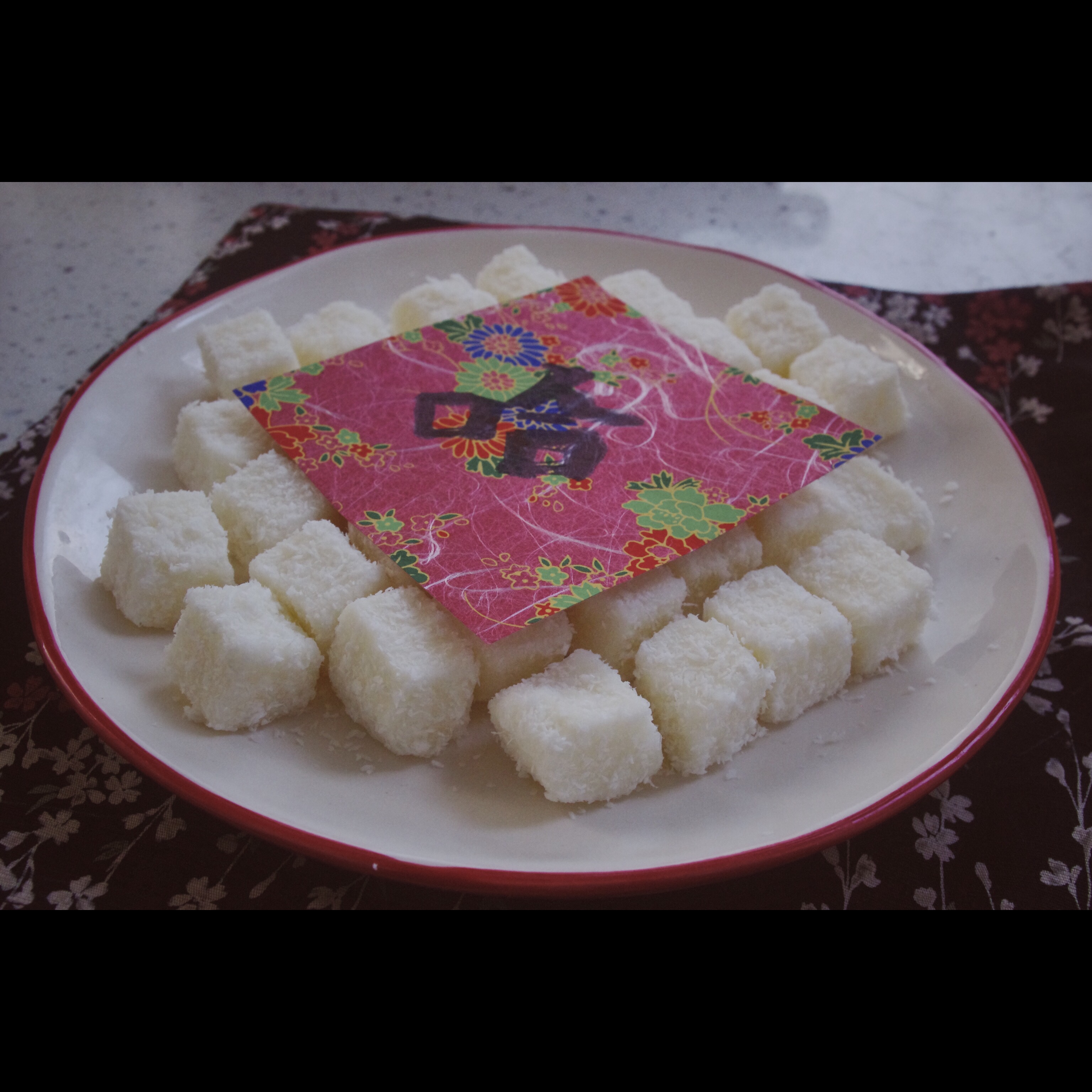 （无奶油）十分钟低糖椰浆版白玉霜方糕（椰丝小方）的做法
