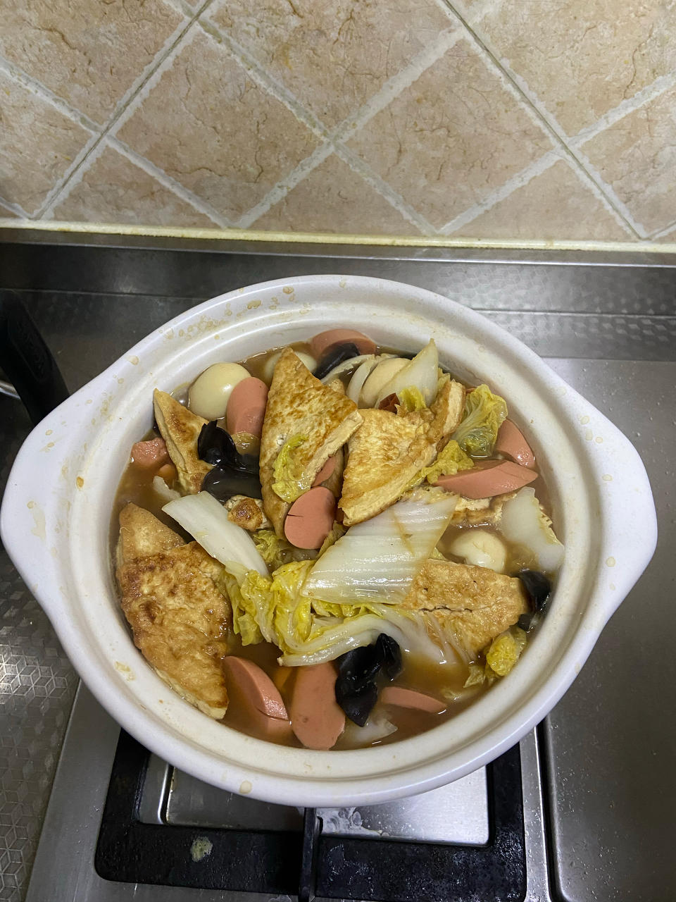 给肉都不换白菜豆腐煲
