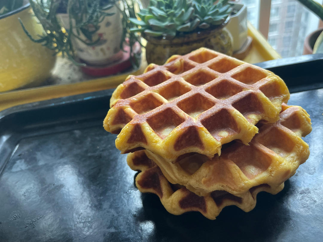 红薯华夫饼