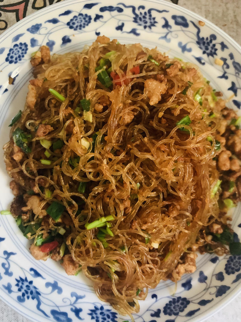 肉末粉丝煲（蚂蚁上树，干捞粉丝煲）