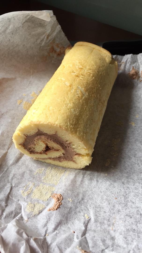 巧克力奶油咖啡蛋糕卷