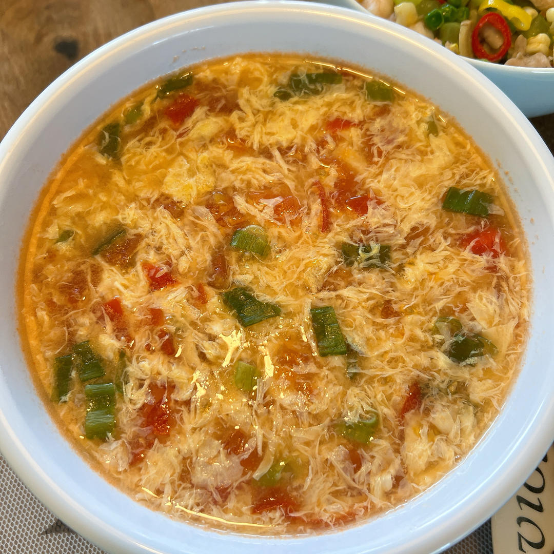 颜值与美味并存的番茄蛋花汤