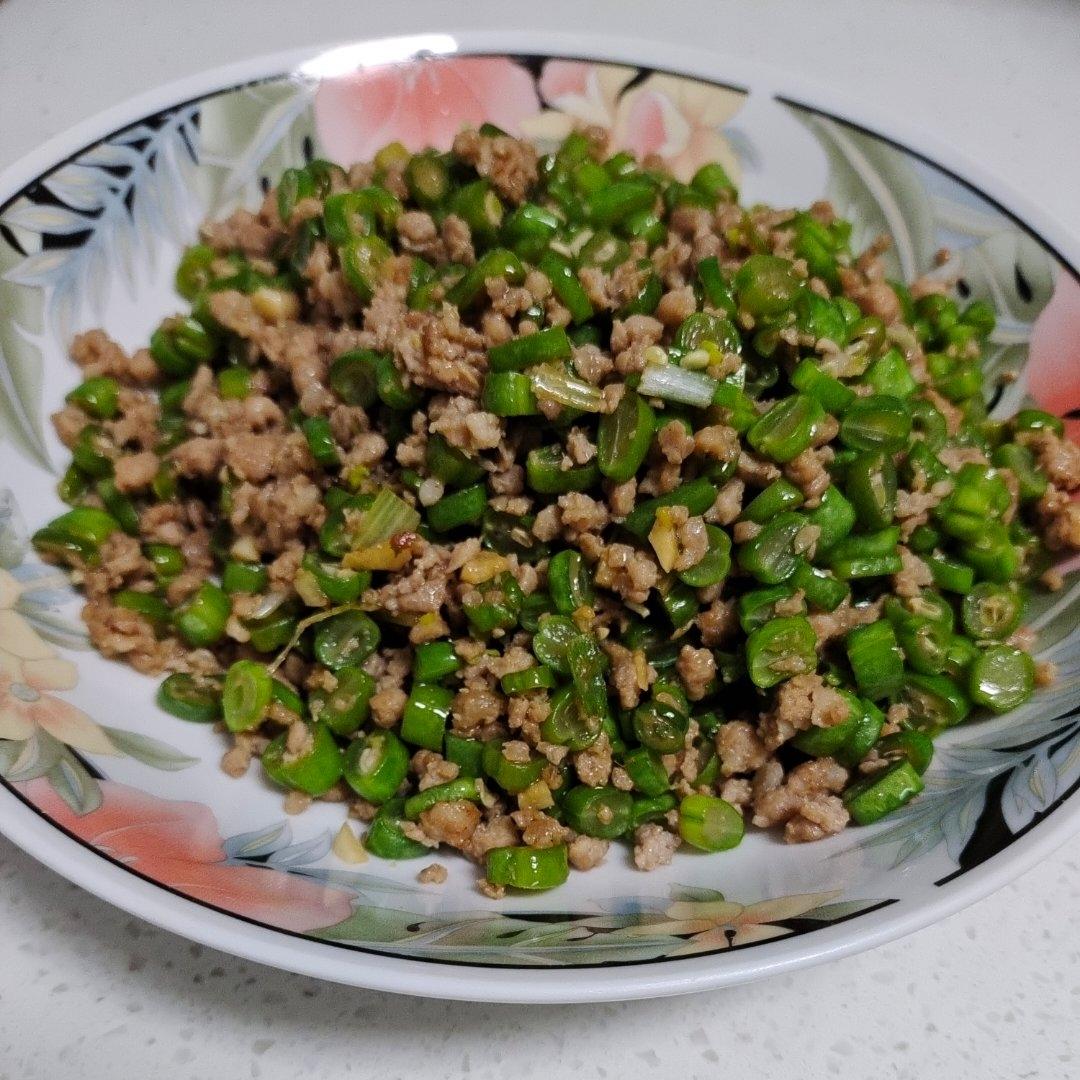 超下饭的四季豆炒肉末