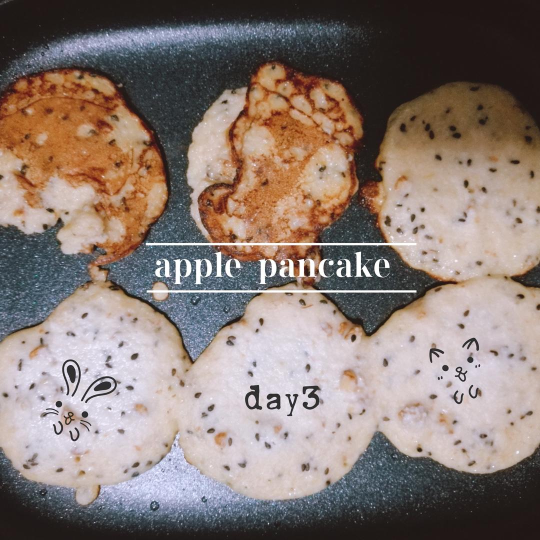 （婴幼儿版）无泡打粉苹果松饼（Pancake）
