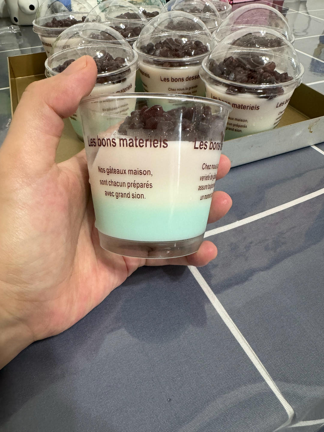 免奶油‼️马卡龙三色奶冻🌸搅一搅就OK