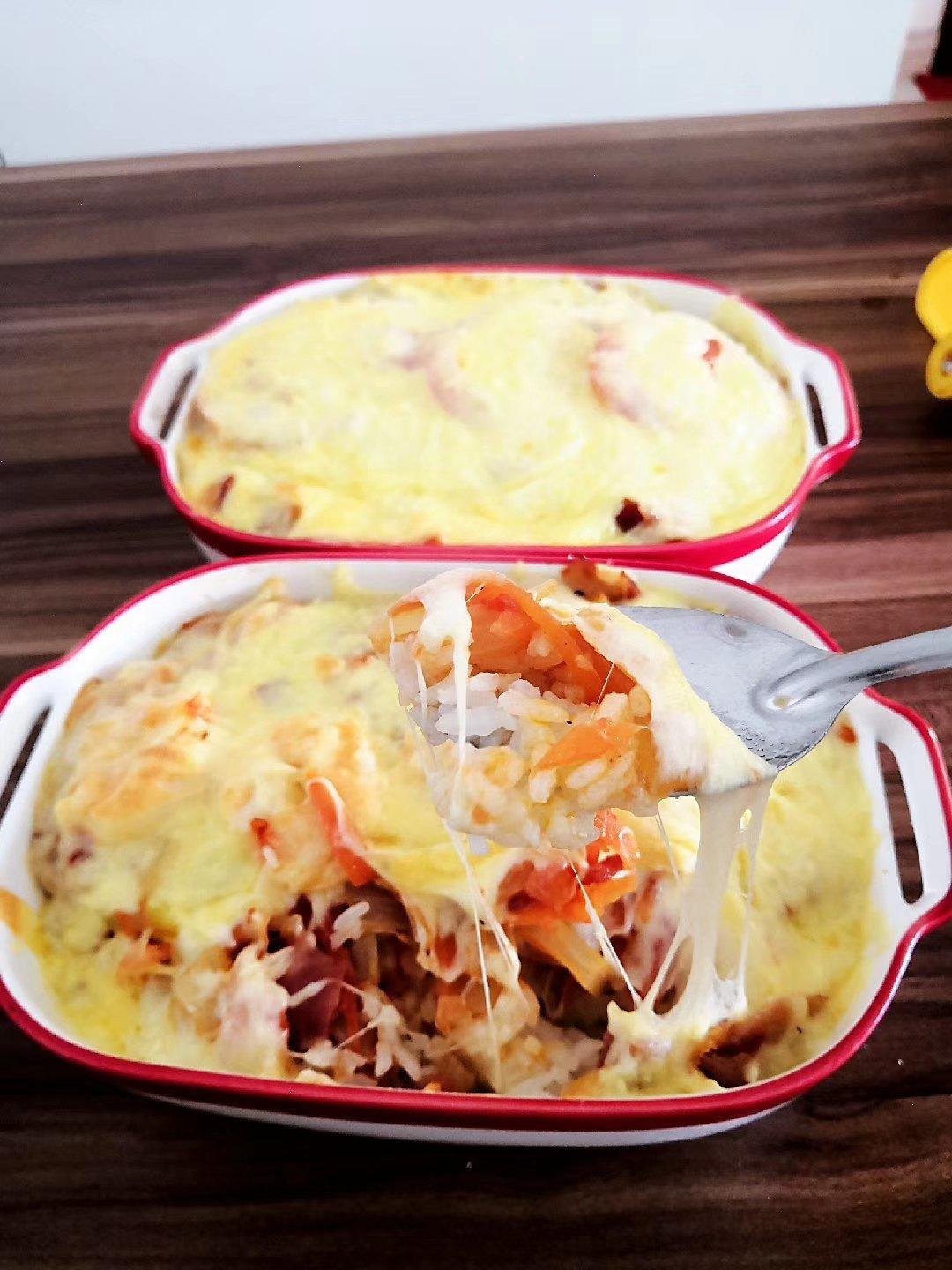 番茄鸡肉浓情焗饭【两人份】