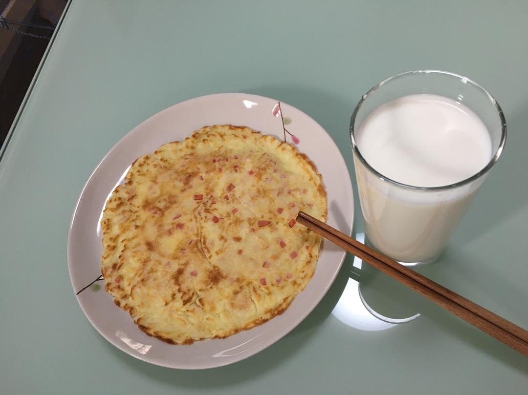 快手鸡蛋饼～～十分钟早餐！