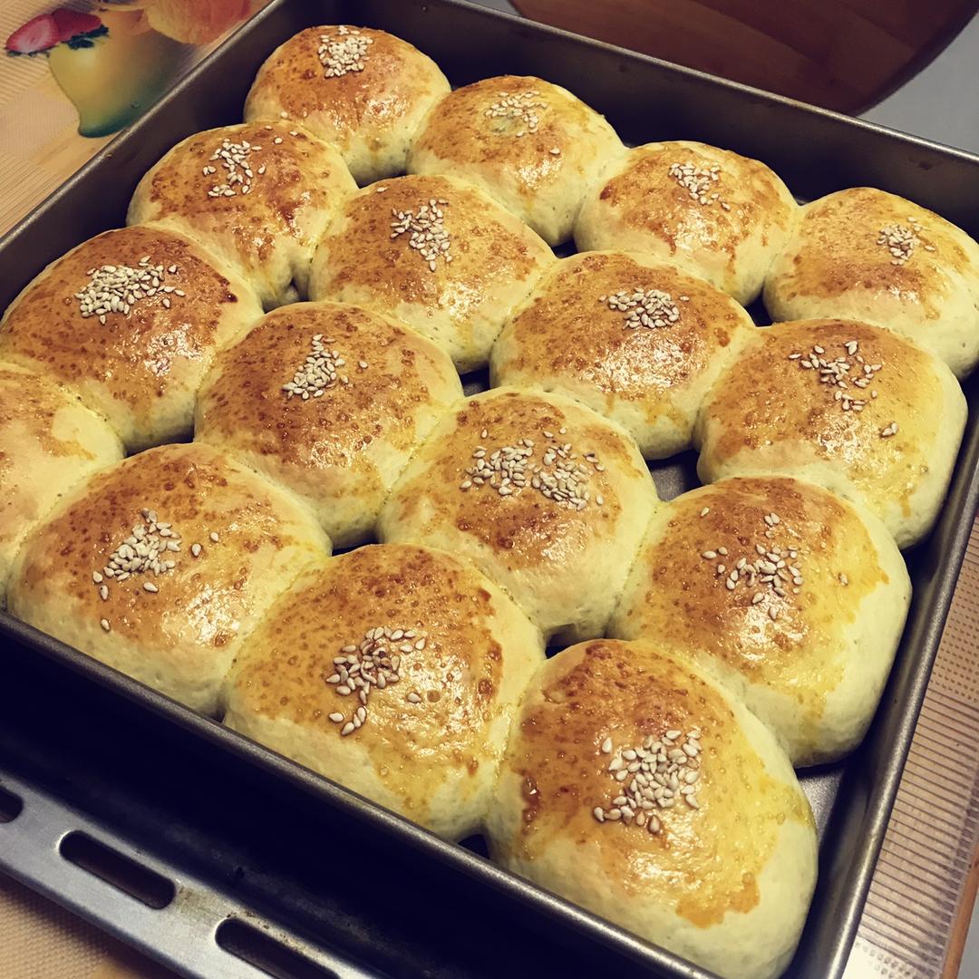 鲜奶油小餐包（一次发酵）