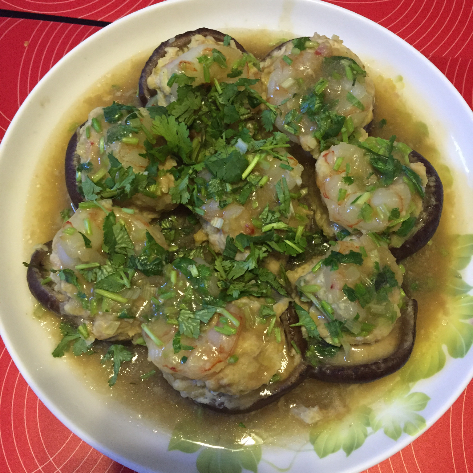 虾仁酿香菇