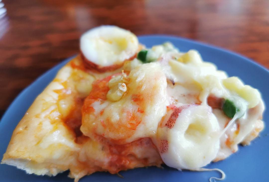 超简单又治愈的海陆披萨