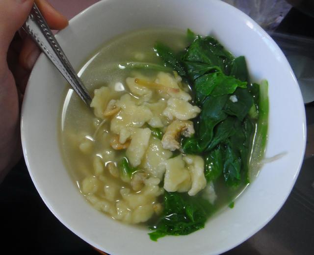 小白菜面疙瘩汤的做法