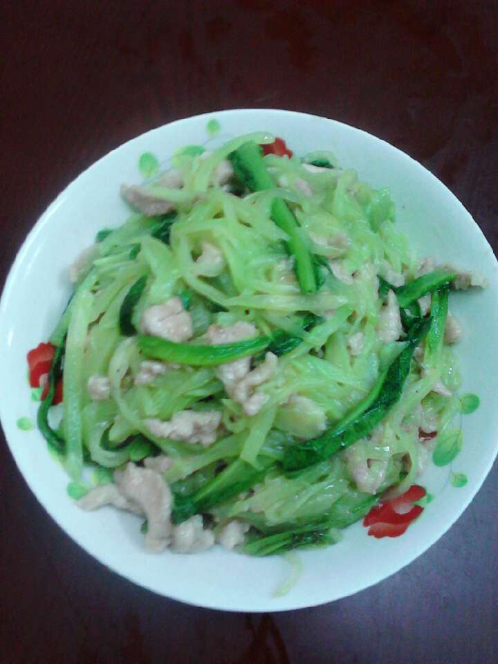 莴笋炒肉丝