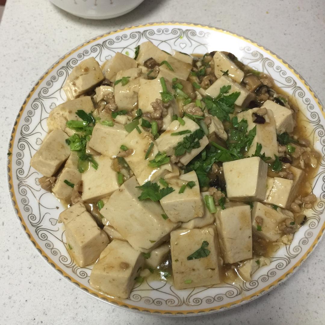 超级下饭的香菇肉沫豆腐