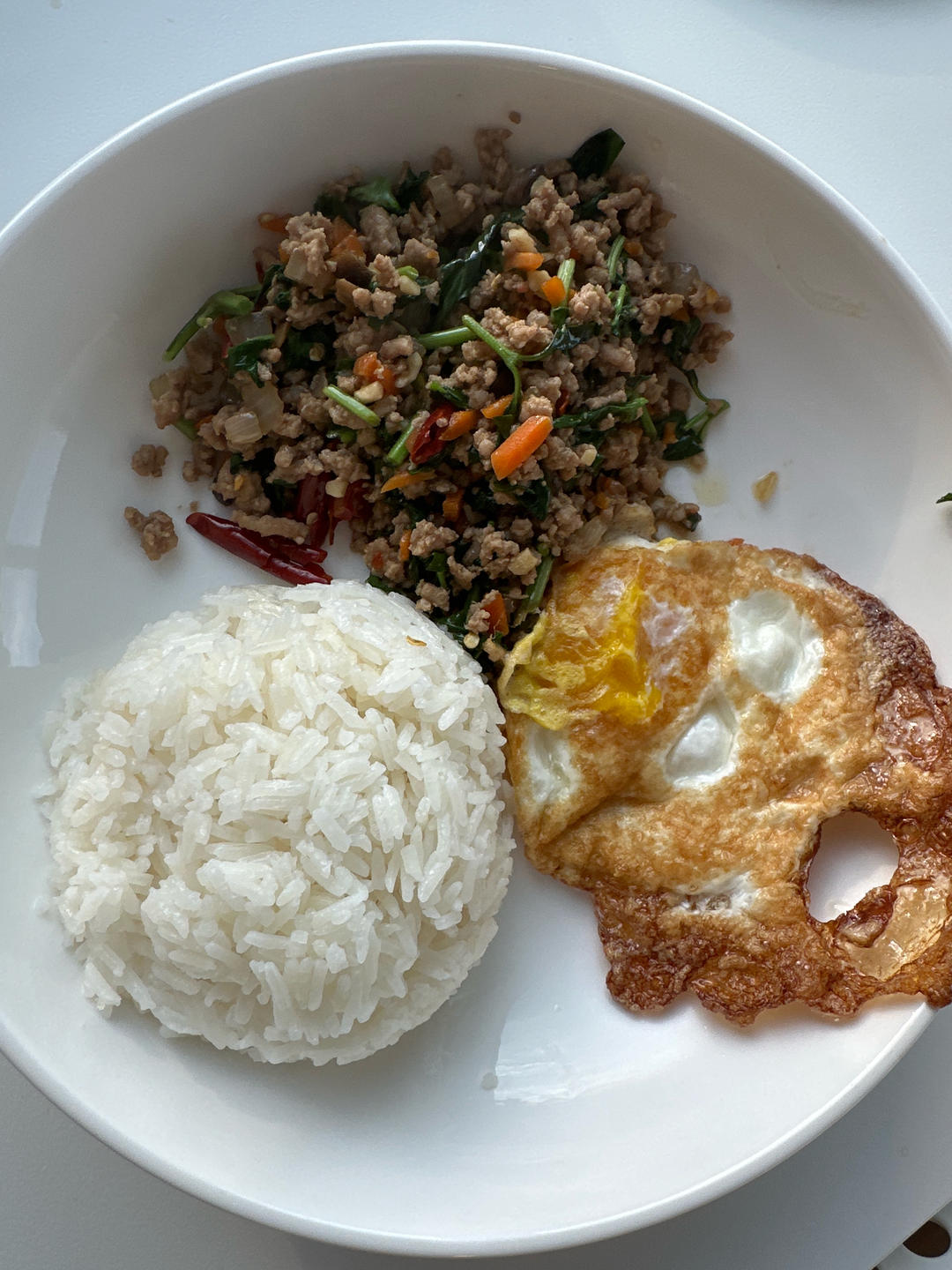 泰式打抛饭（九层塔肉沫）