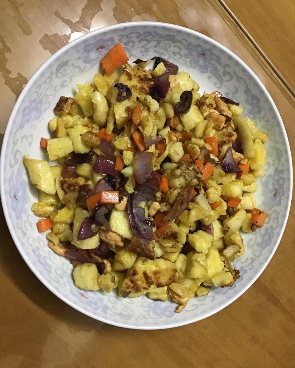非常随意的剩馒头芝士披萨（不用烤箱）
